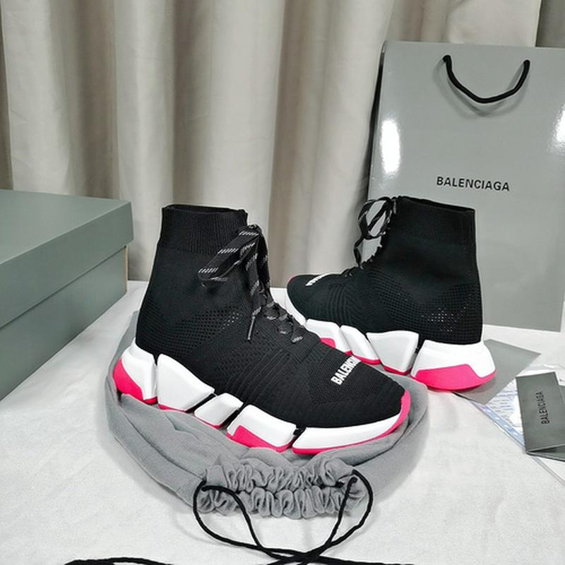 Balenciaga Speed 2.0 black white pink